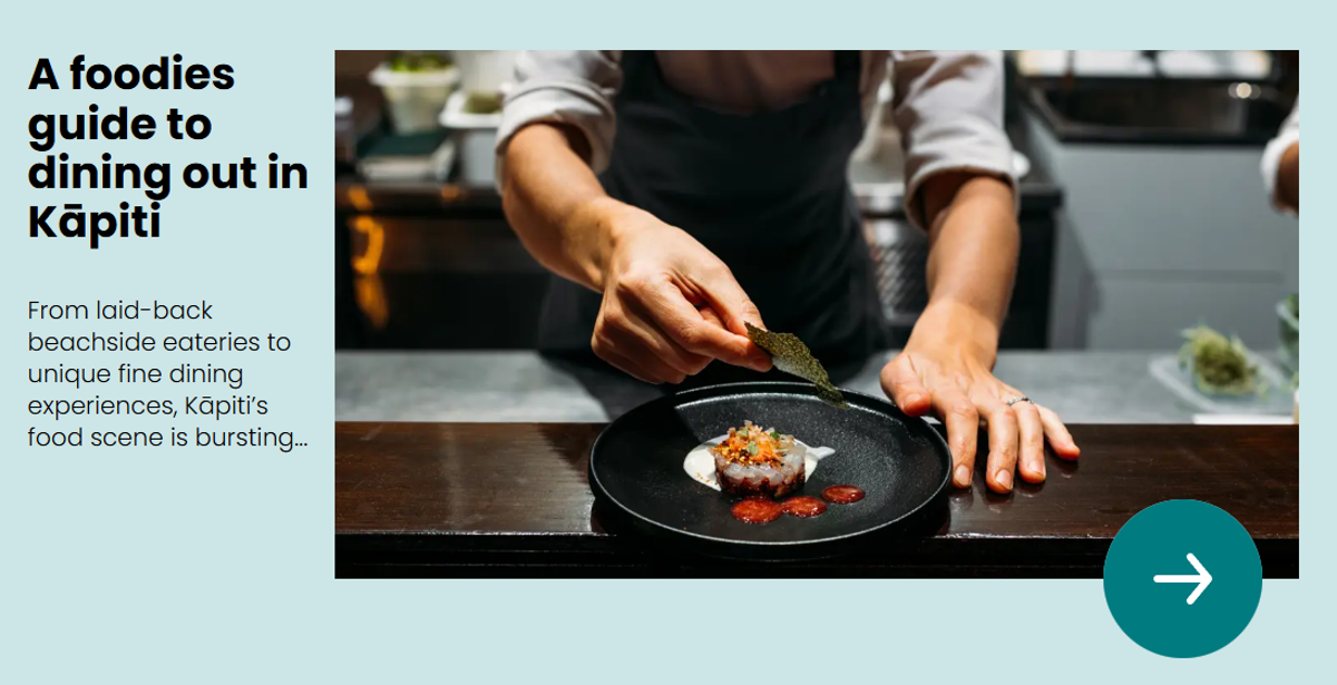 Food being porepared in Kāpiti